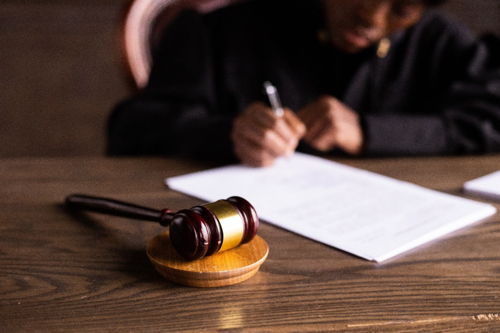 A judge issuing a civil protective order